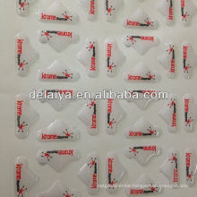 Custom shape clear salf-adhesive dome epoxy resin sticker